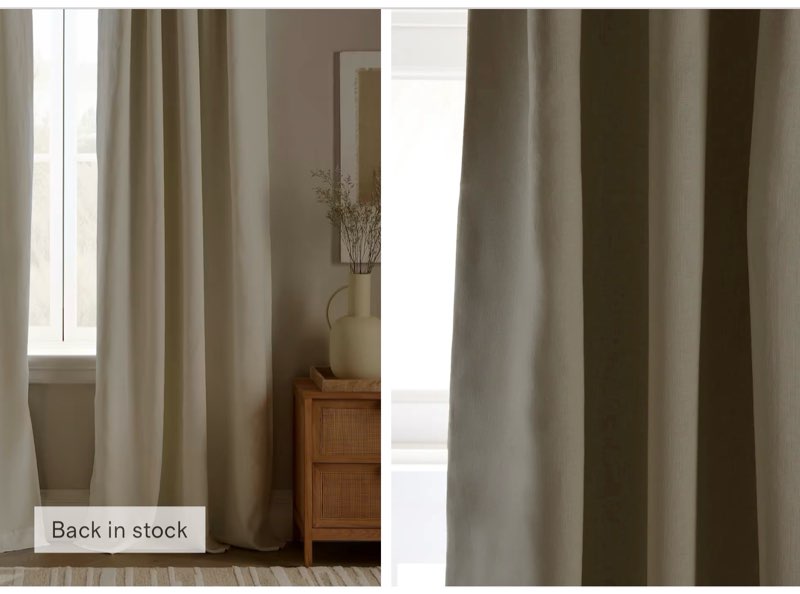 quince european linen true blackout curtain ( 48*96 in) 1 pnel