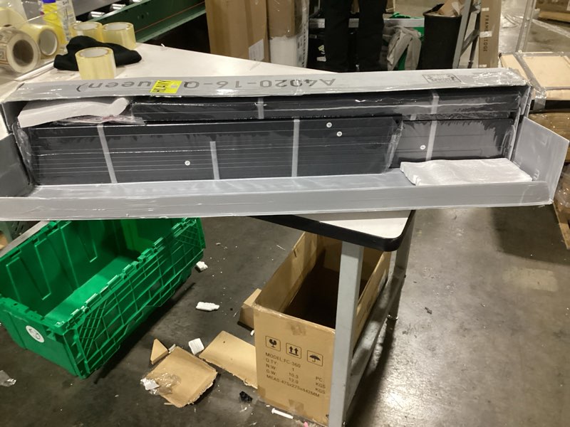 Condition photo showing New/Like New for Metal Bed Frame,Queen Size Bed Frame with Storage Space,Heavy Duty Sturdy Mattress Foundation,Easy Assembly,No Box Spring Needed, Black,16 Inch,Queen Queen 16 Inch