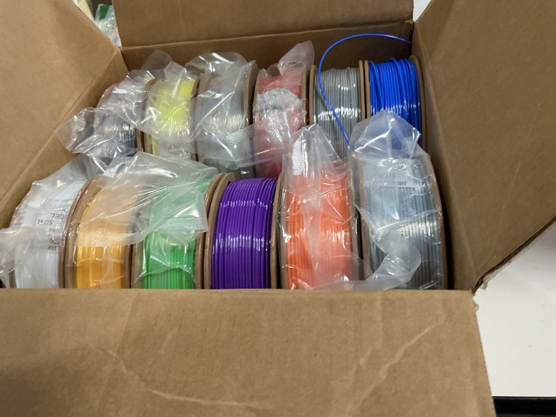 Condition photo showing Good Condition for dikale PLA+ 3D Printer Filament 1.75mm No Tangle, Net Weight 250g Spool, 12 Packs, PLA Pro Plus, 12 Assorted Multiple Colors, Total 3KG Material 250g-12 Packs-pla