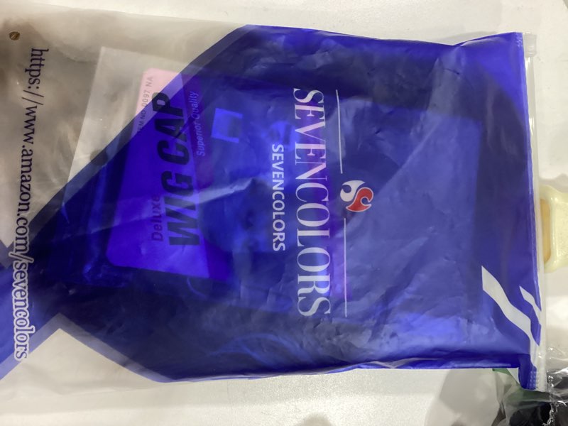 Condition photo showing Good Condition for SEVENCOLORS Short Pixie Cut Wigs for White Women Mixed Blonde Short Wigs with Brown Roots Synthetic Natural Hair Wigs for Women Blonde with dark root