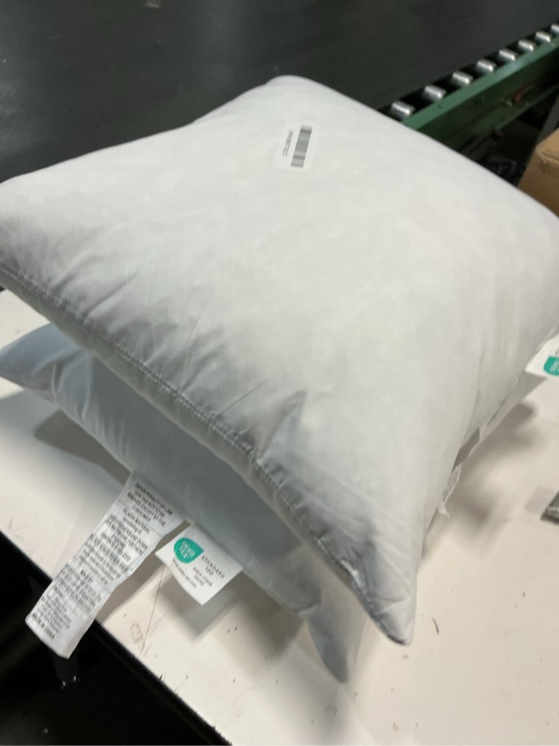 Condition photo showing Good Condition for SNUG&COZY Luxury Goose Down Feather Pillow Inserts - 12x20IN, Double Layered Down-Proof Design, Ultra-Soft Cover, High Fill Weight, Pack of 2, White 12x20(Pack of 2) White