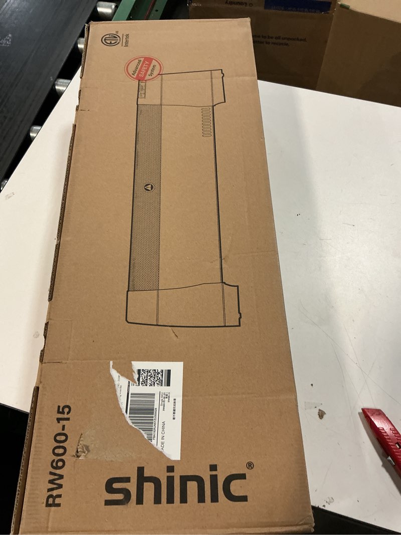 Condition photo showing New/Like New for Comfort Zone Baseboard Space Heater with Digital Thermostat, Electric, Dent-Proof End Panels, Overheat Protection, Tip-Over Switch, & Stay-Cool Body, Ideal for Home, Bedroom, & Office, 1,500W, CZ650B Black