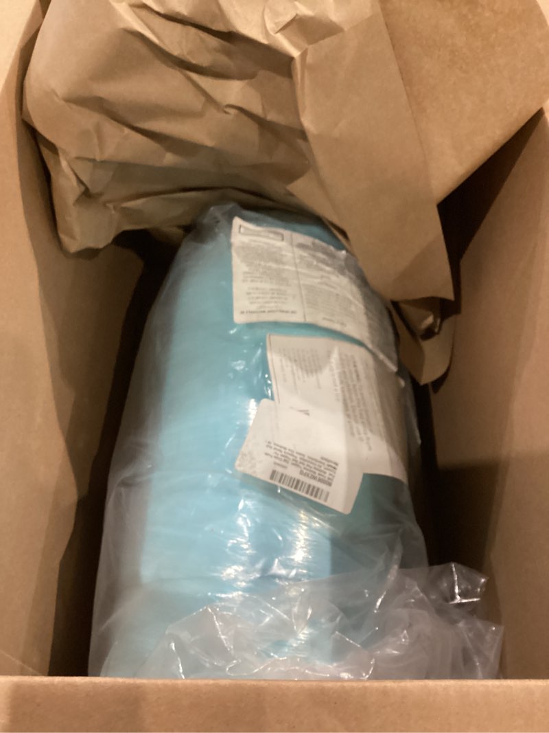 Condition photo showing As Is for dmi foam mattress topper, egg crate foam pad, mattress pad and bed topper for support, air circulation, pressure relief and weight distribution, queen size mattress, 56 x 78 x 2