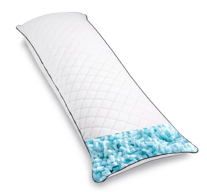 body pillow, memory foam body pillow for adults and bed, full body pillow insert