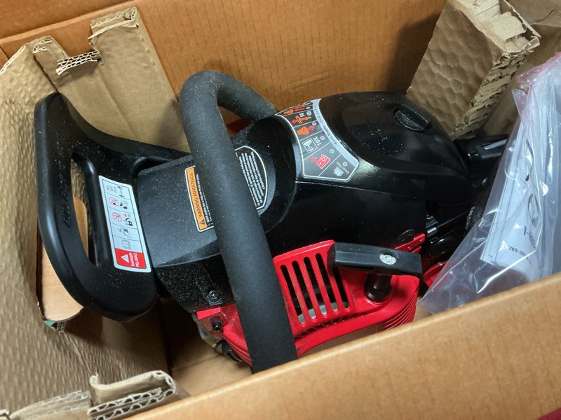 Condition photo showing As Is for craftsman s205 46-cc 2-cycle 20-in gas chainsaw
