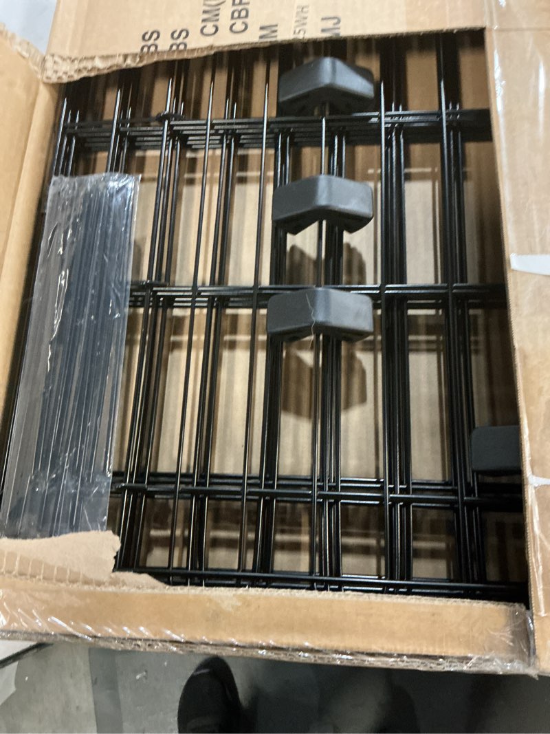 Condition photo showing Good Condition for amazon basics foldable metal exercise dog playpen, indoor/outdoor, single door, 8 panels, 36 inches, medium, black single door 36"h