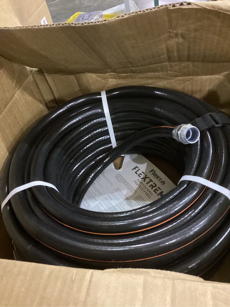 Flexon Flextreme Pro 5/8" x 100ft Performance Rubber Garden Hose – Heavy-Duty, Kink-Resistant, All-W