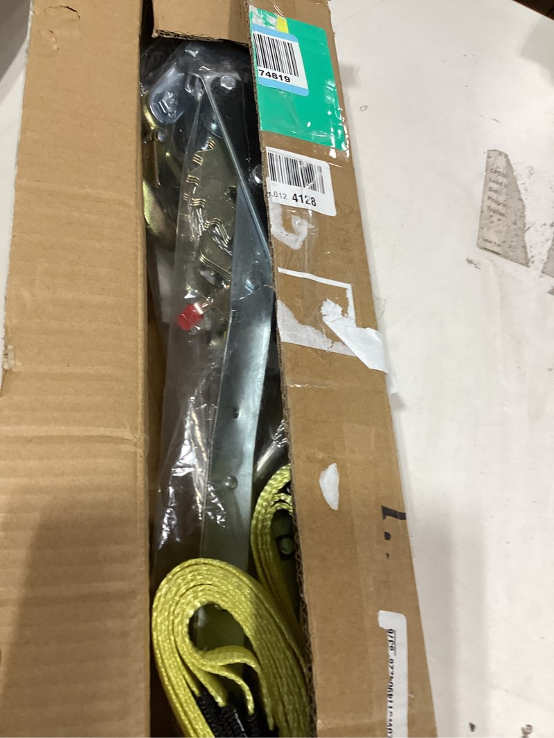 Condition photo showing Good Condition for come along winch 2tons/4400lbs pulling capacity, 12 ft steel cable 2 hooks, ratchet power puller tool with dual gears, cable puller for farm, truck towing & heavy equipment handling