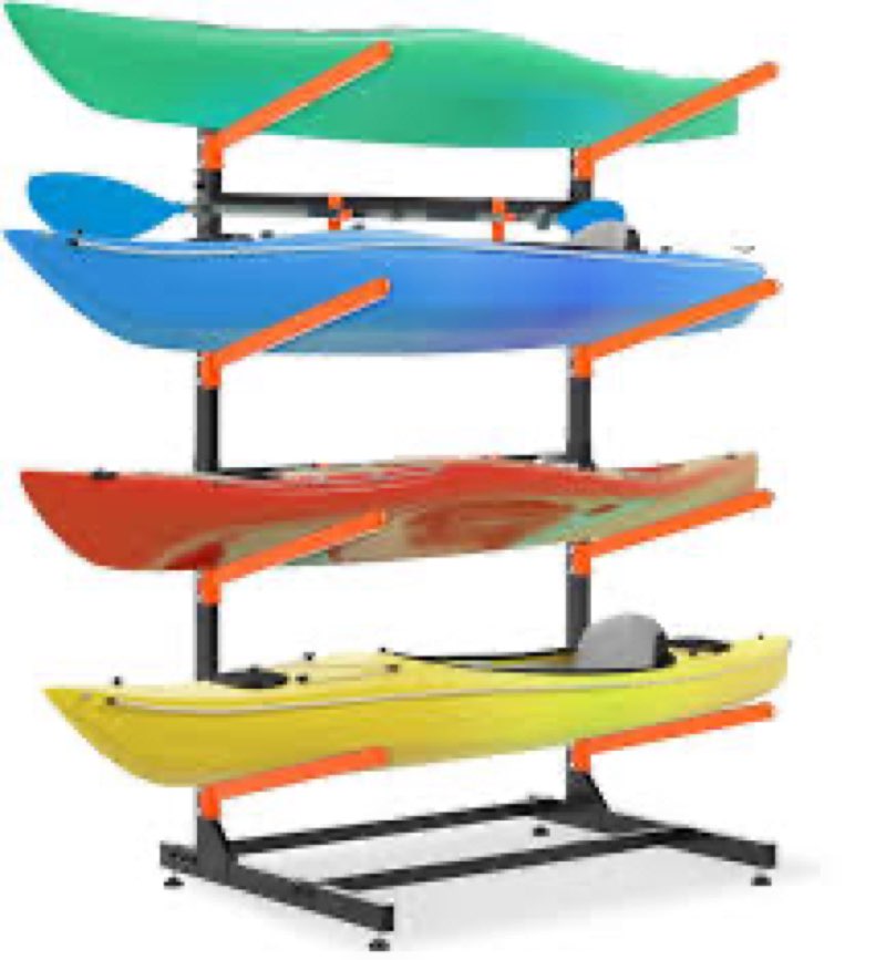 UOKRR Kayak Storage Rack, Wall Mount Kayak Racks for Indoor Outdoor Storage, Heavy Duty Adjustable K