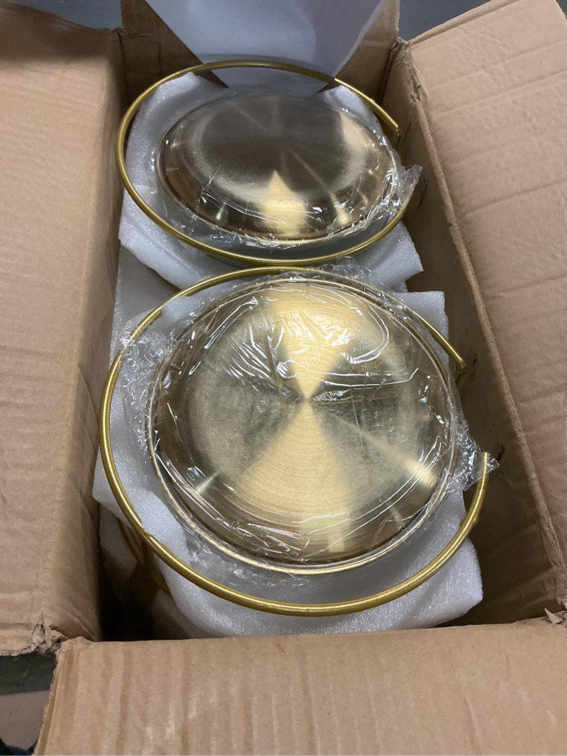 Condition photo showing Good Condition for drink dispensers for parties, 2 pack 1 gallon beverage dispenser with stand, drink dispenser with glass lid, juice dispensers for parties