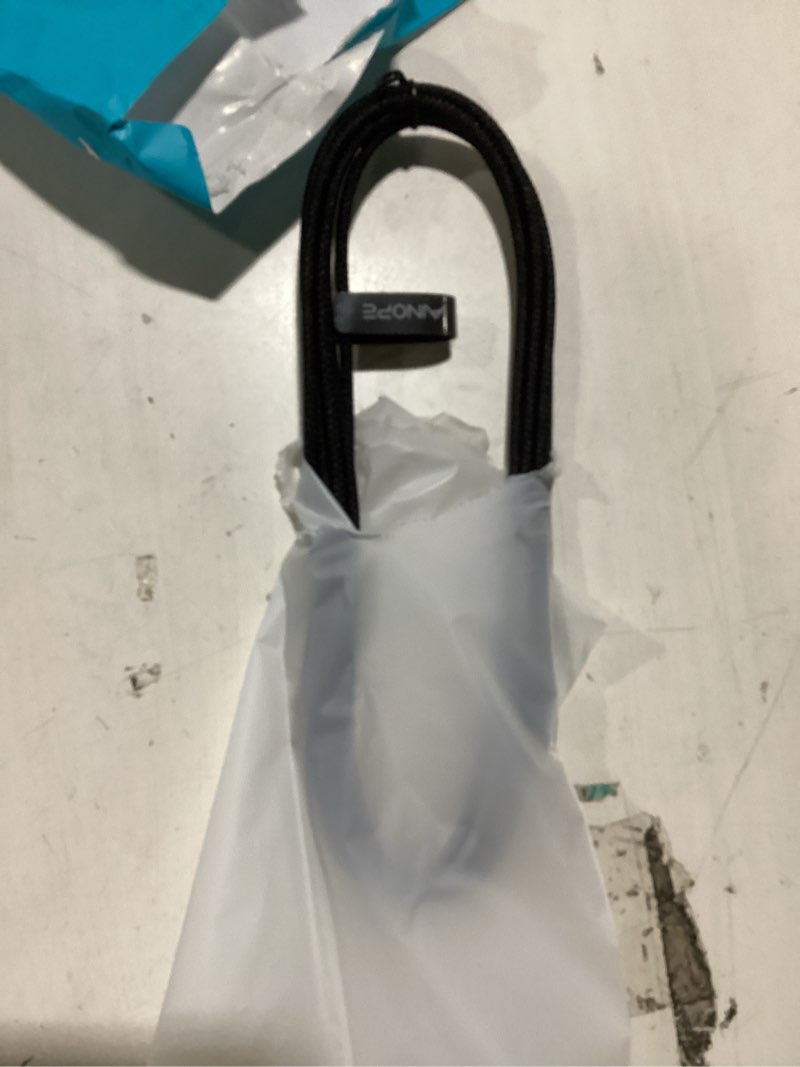 Condition photo showing New/Like New for ainope usb c cable 60w 2-pack 10ft nylon braided usb c to usb c cable type c charger fast charging right angle usbc cable charger cord for iphone 16 pro max 15 plus samsung s24 s23 ipad pro black 10ft+10ft black 2