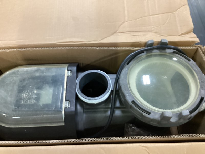 Condition photo showing As Is for sunblazer invertech pool pump unkown model broken