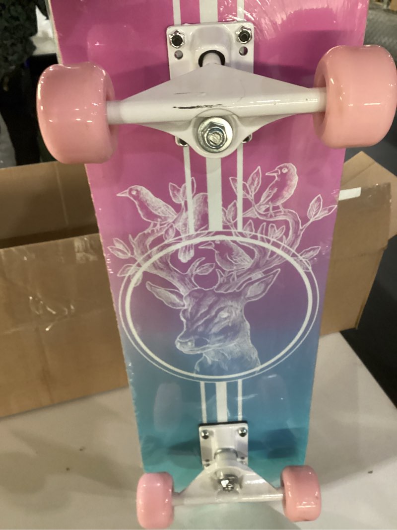 Condition photo showing New/Like New for Skateboard,31 x 8 Inch Complete Skateboard, 8-Layer Maple Wood Deck Double Kick Standard Skateboards