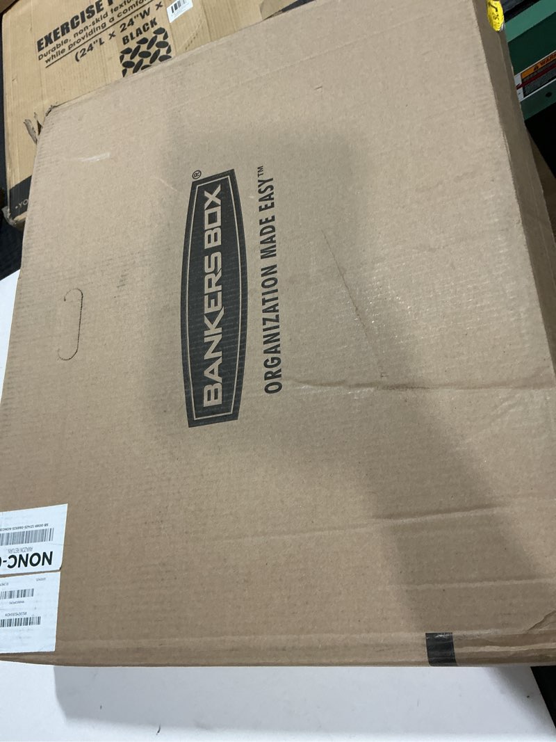 Condition photo showing As Is for Bankers Box 12 Pack Standard Duty File Storage Boxes, Standard Assembly, Removable Lid, Letter/Legal (0071301)