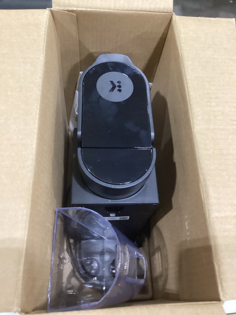 Condition photo showing As Is for keurig k-express single serve k-cup pod coffee maker, 3 brew sizes, strong button feature, 42oz removable reservoir, black
