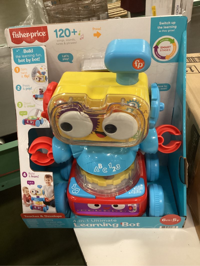 Condition photo showing Good Condition for Fisher-Price Baby Toddler & Preschool Toy, 4-in-1 Learning Bot with Music Lights & Smart Stages Content for Kids Ages 6+ Months