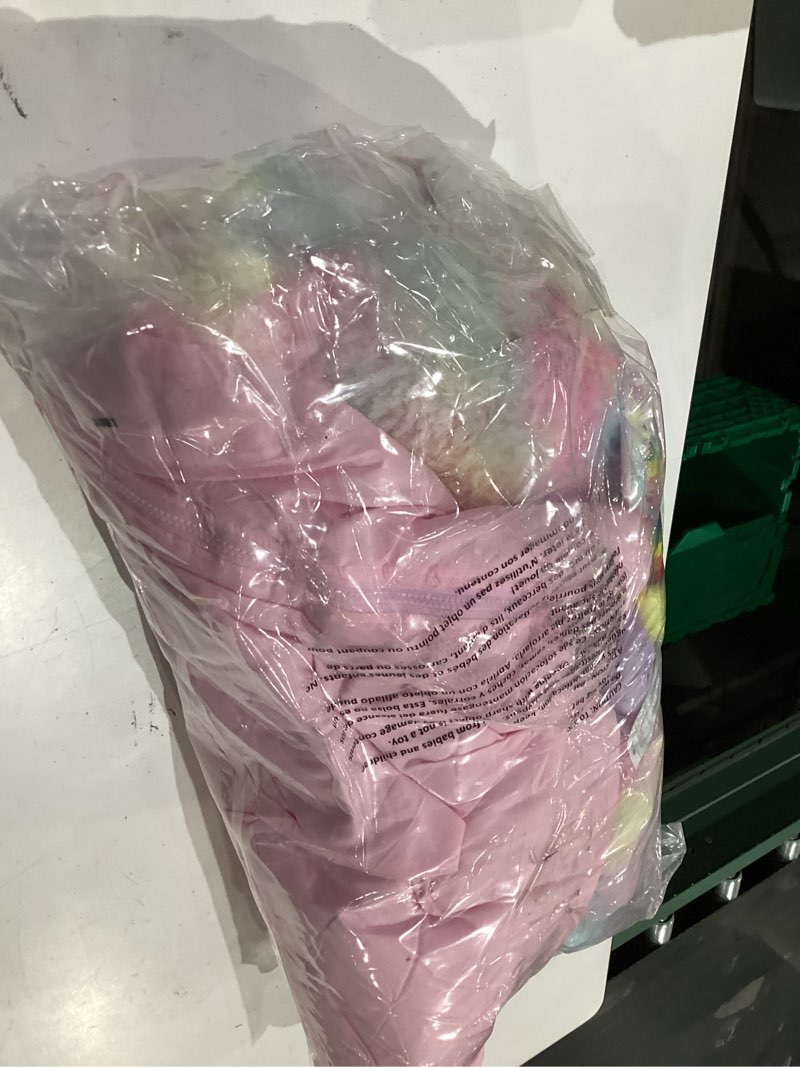 Condition photo showing Good Condition for happy nappers: pillow & sleepy sack: large - rainbow unicorn - 66 x 30, 2-in-1: plush animal opens into sleeping bag, soft play character, kids 3+