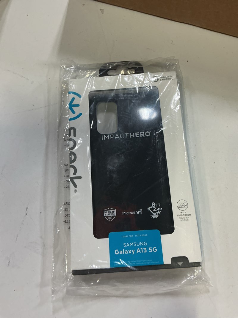 Condition photo showing New/Like New for speck products impacthero case fits samsung galaxy a13 5g, black/slate grey