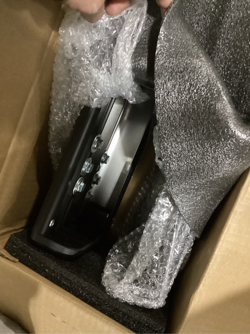 Condition photo showing As Is for YITAMOTOR 6 inch Running Boards Compatible with 2015-2025 Ford F-150 SuperCrew Cab Pickup 4-Door & 2017-2024 Ford F-250 F-350 Super Duty Crew Cab Black Textured Aluminum Side Steps Nerf Bars Flat-Black