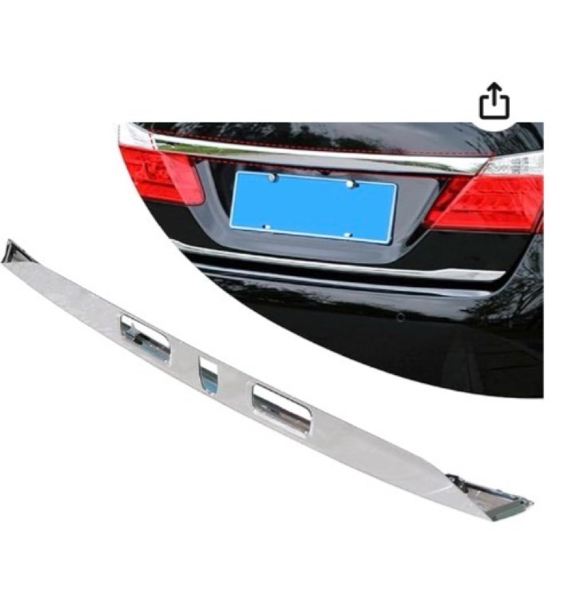 GXARTS Rear License Garnish Molding Chrome Trims 74890-T2F-A11 74890T2FA11 Compatible with 2013-2015