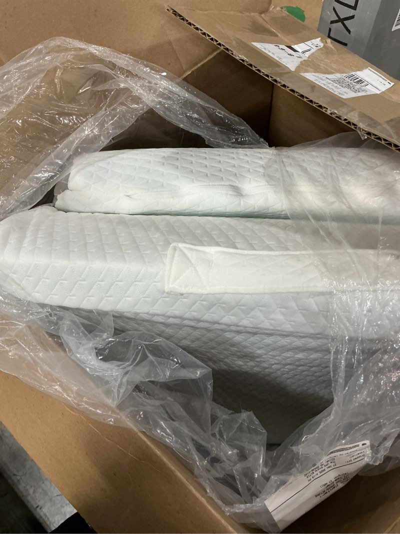 Condition photo showing Good Condition for 3PCS Wedge Pillow Set for After Surgery, Adjustable 9&12 Inch Bed Wedge Pillow for Sleeping, Incline Pillow Wedge for Headboard, Post Surgery, Acid Reflux, Neck&Back Support, White/Grey White/Grey Adjustable 9&12 Inch + 1 Head Pillow
