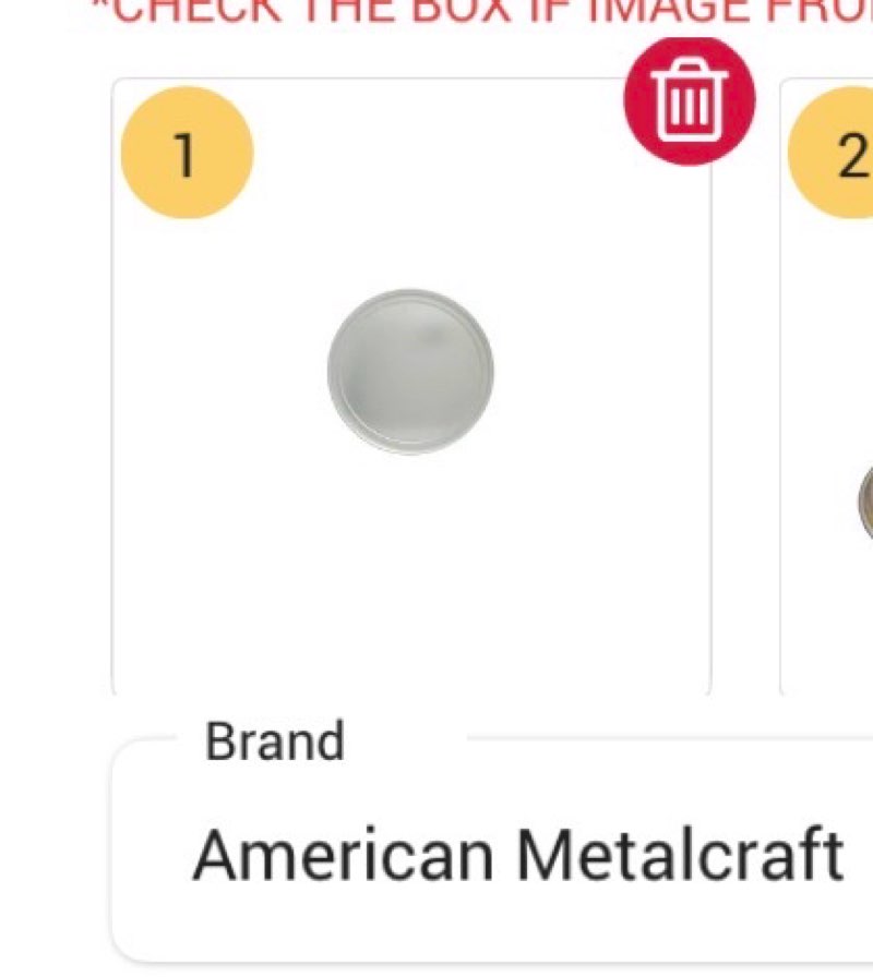 American Metalcraft 14  Wide Rim Aluminum Pizza Pan (TP14) 85573