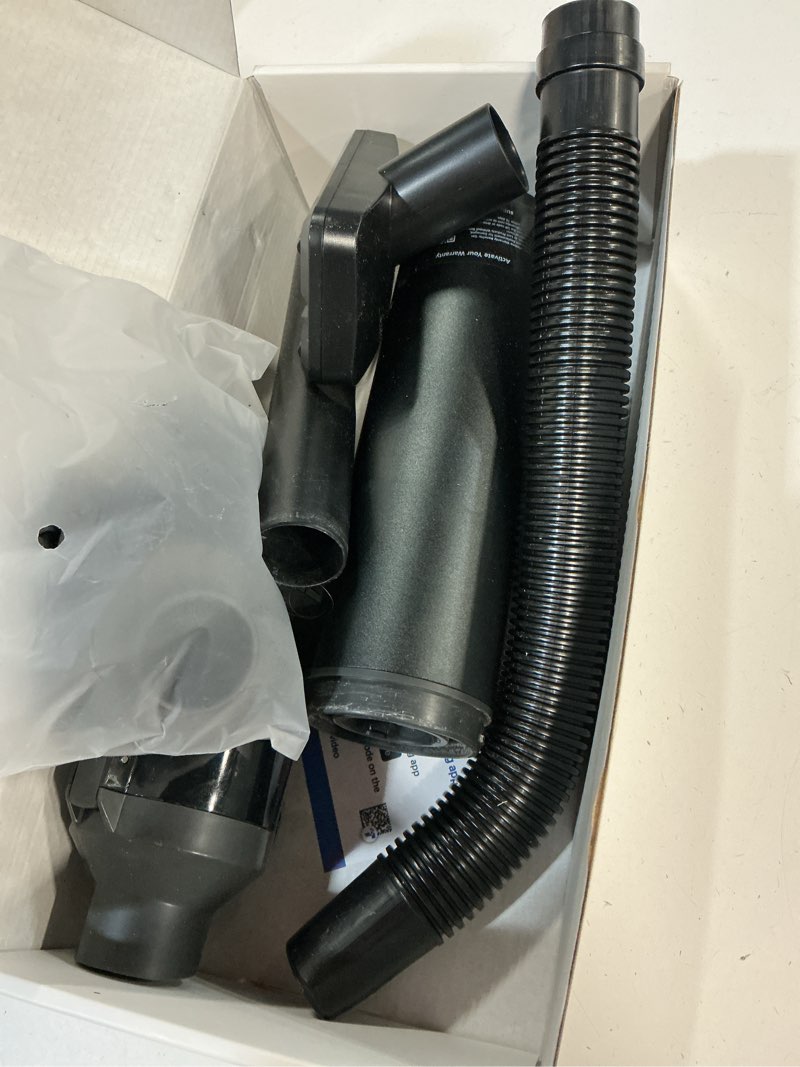 Condition photo showing As Is for car vacuum portable cordless handheld vacuum cleaner 4-in-1 mini cordless vacuum with 2 suction modes and 16800pa suction power blowing & inflating 2 modes handheld vacuum for car, desk, keyboards black