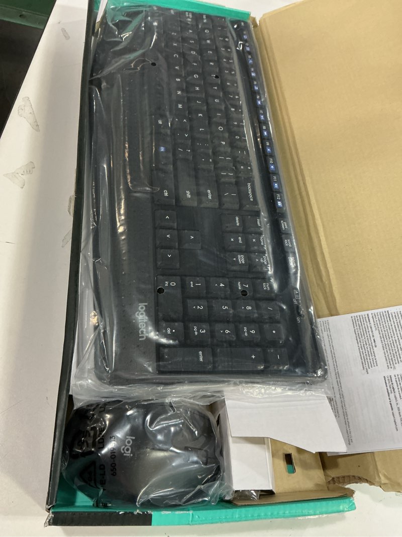 Condition photo showing New/Like New for Logitech MK345 Wireless Combo with Full-Size Keyboard and Right-Handed Mouse -