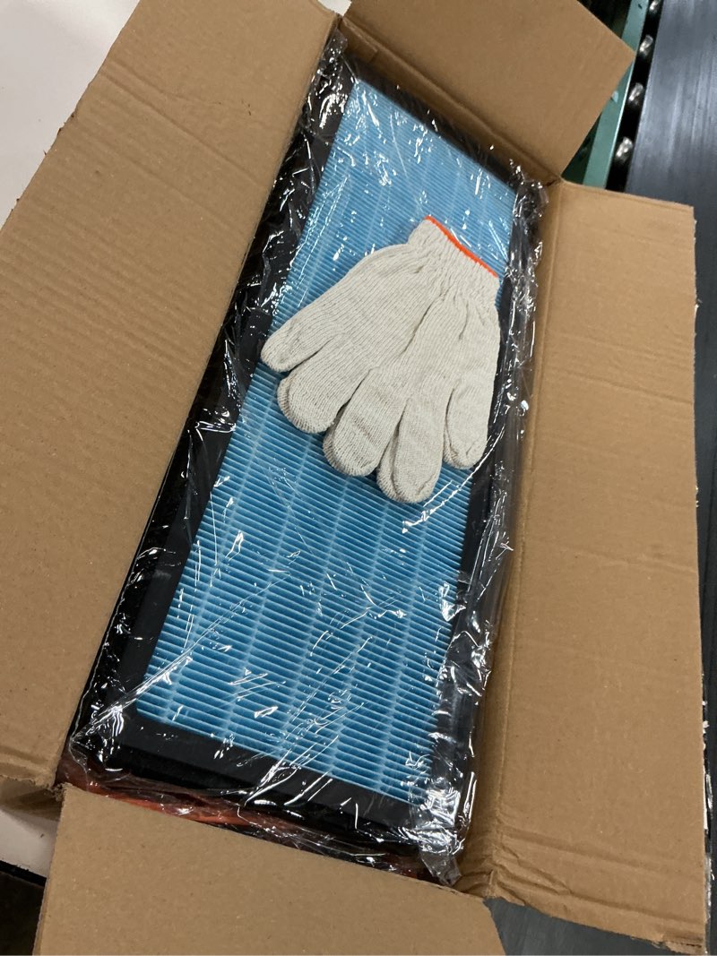 Condition photo showing As Is for Front Trunk HEPA Carbon Air Filters Kit Fit for Tesla Model Y/Model Y L/Model Y Juniper 2020-2026, HEPA Air Filters *2 and HEPA Carbon Filters *2 per Package, 4 Packs with Installation Tools 4PCS Blue