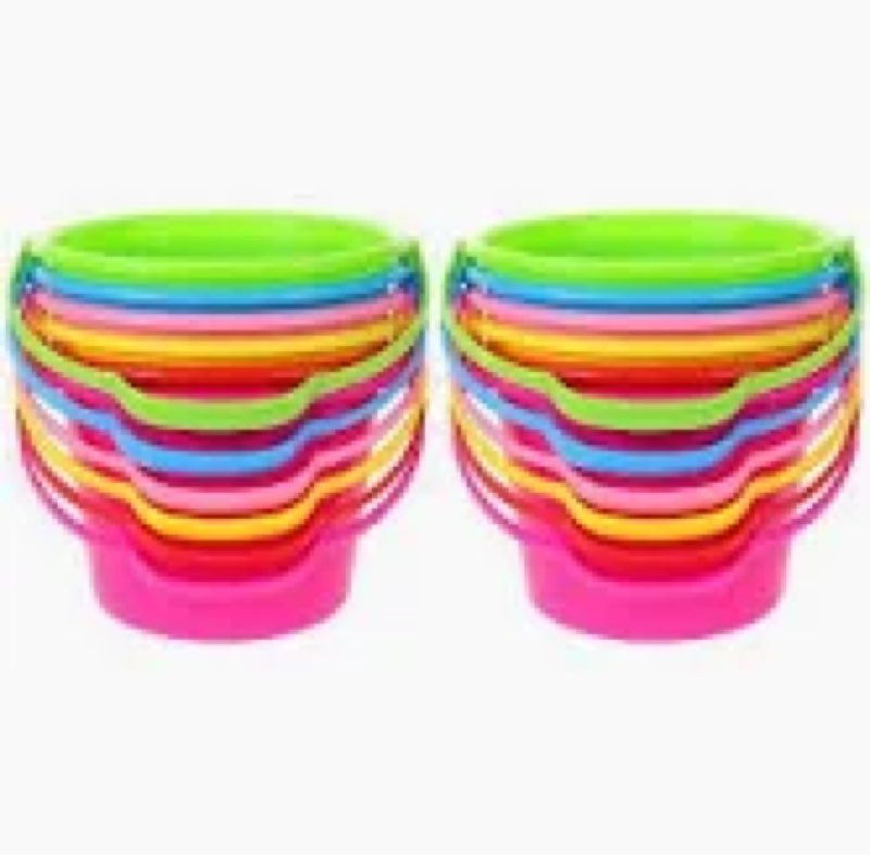 Masteelf 12PCS Beach Buckets For Kids Party Favors Toy Beach Game Beach Sand Bucket Kids Bucket Set Toys Beach Pails Beach Sand Pails 