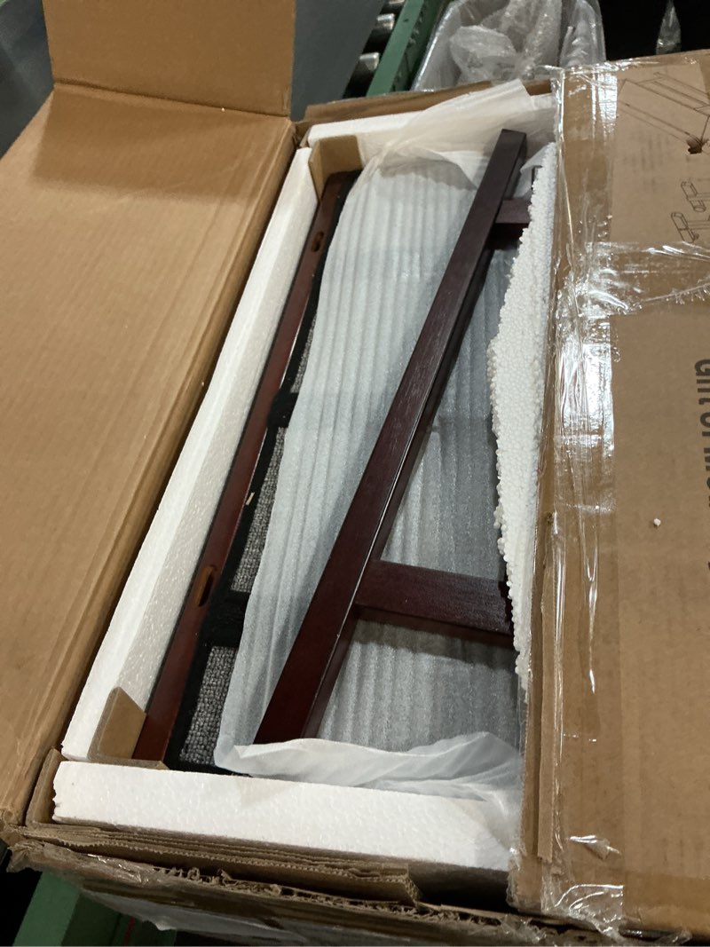 Condition photo showing Good Condition for dog ramp for bed or couch, wooden pet ramp with 20° gentle slope, removable side rails, non-slip surface, top platform & wheels, safe bed ramp for small, large & senior dogs, 60" long, mahogany mahogany m-60"l x 16"w x 20"h