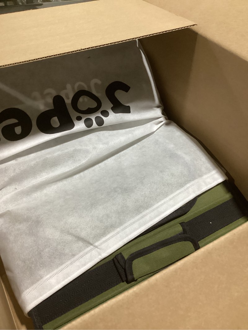 Condition photo showing Good Condition for pet bag carrier with wheels, pet backpack with wheels, small dog carrier, cat carrier, detachable wheels, travel bag, pet trolley, soft sided carrier with wheels, foldable carrier (olive green)
