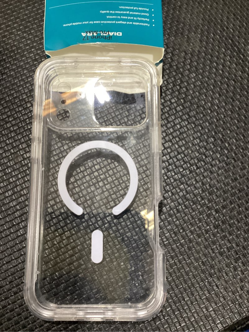 Condition photo showing Good Condition for diaclara magnetic designed for iphone 17 pro max case full body bumper,[compatible with magsafe] military drop proof cover with built-in touch sensitive anti-scratch screen protector, clear magnetic clear iphone 17 pro max