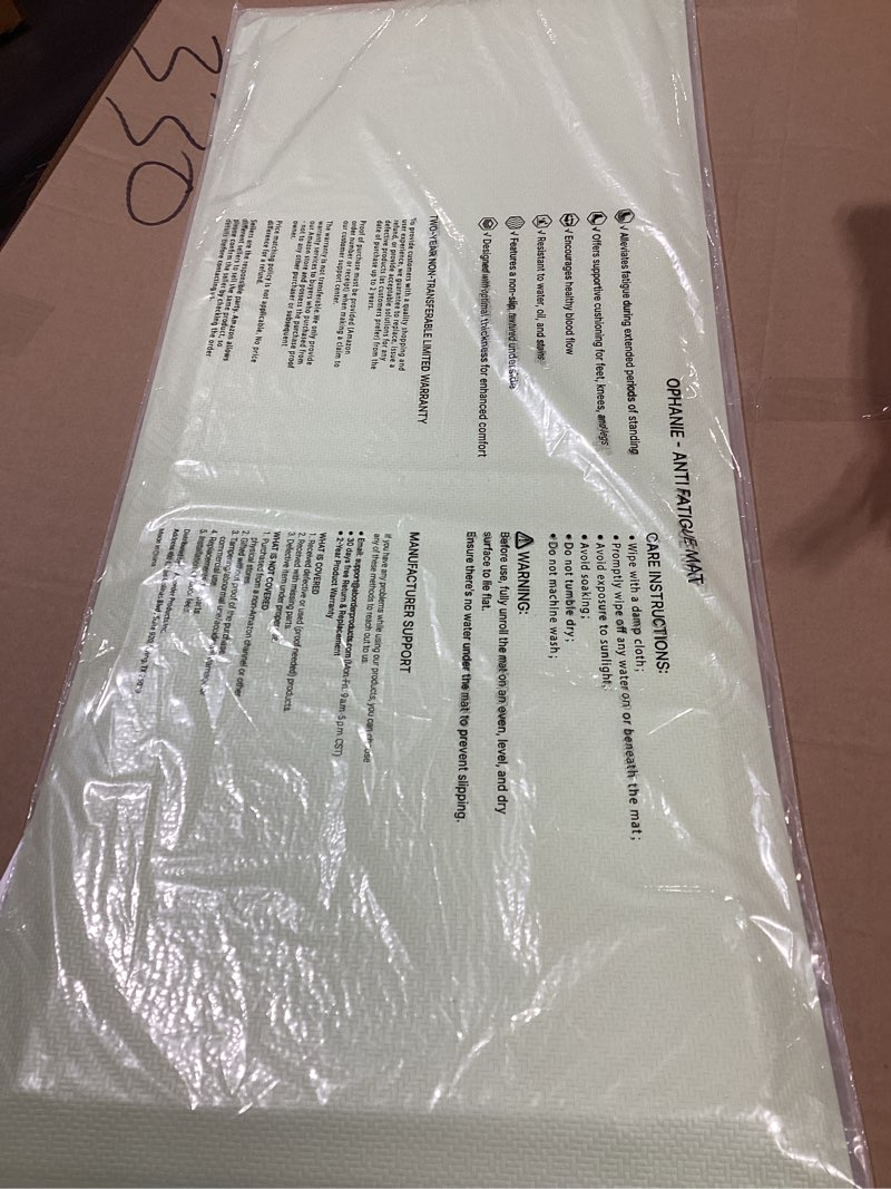 Condition photo showing Good Condition for Ophanie Kitchen Mats for Floor, 3/4 inch Thick, 20x32 Anti Fatigue Cushioned