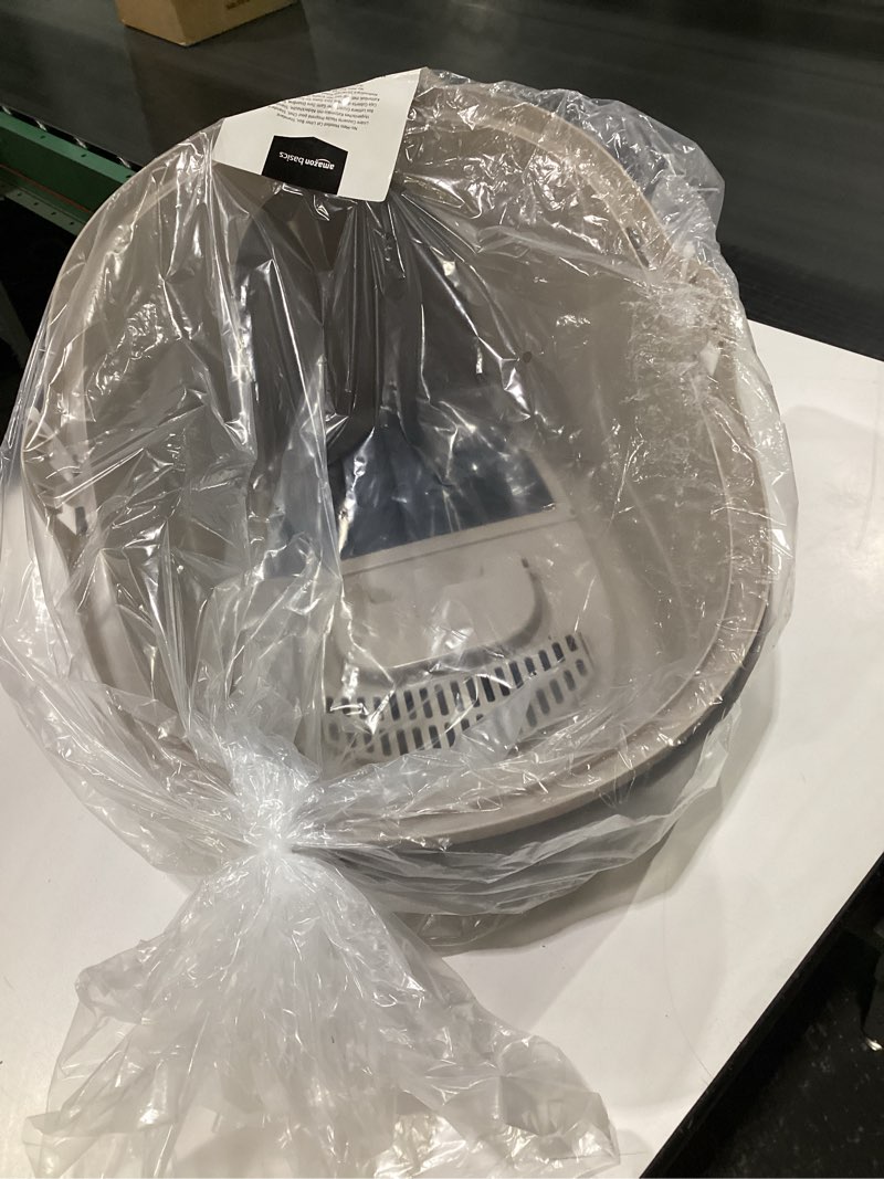 Condition photo showing Good Condition for Amazon Basics No-Mess Hooded Cat Litter Box, Standard, Multicolor, 21 in x 16 in x 15 in Multicolor Standard (Pack of 1)