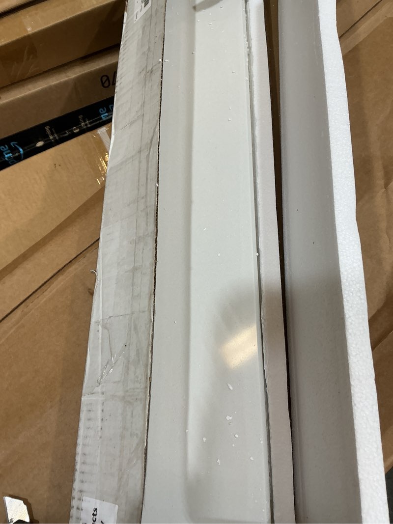 Condition photo showing Good Condition for white marble threshold 4x24x5/8 inch marble window sill shower curb top tile door transition bathroom vanity backsplash for shower pan system jambs fireplaces(classic style)