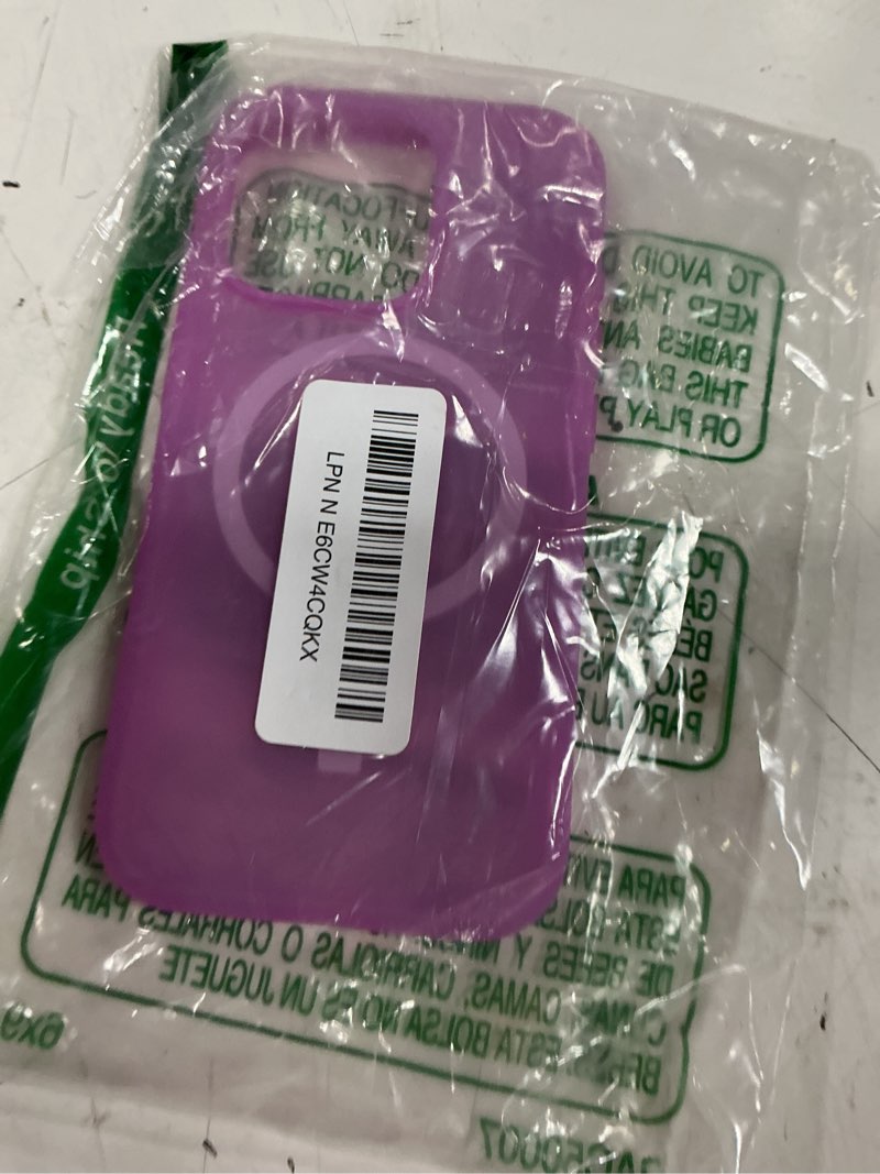Condition photo showing Good Condition for otterbox symmetry series soft touch for magsafe for iphone 15 pro - beet it (purple), sleek rubber design, smooth finish, camera bumpers, and protective screen lip