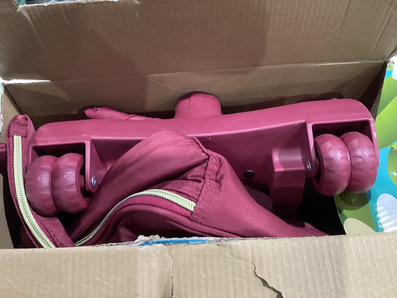 Condition photo showing Good Condition for Rolling Backpack for Girls Women, 21 inch Roller Wheels Backpacks for School, Water Resistant Wheeled Bookbag with Lunch Box - Red