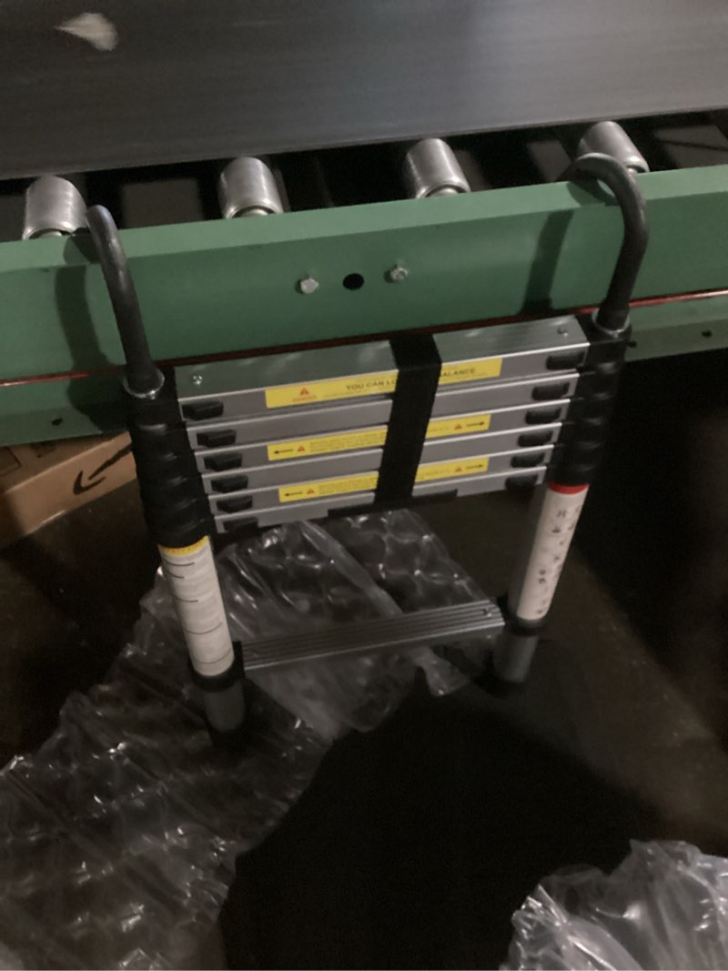 Condition photo showing Good Condition for telescoping extension ladder 14.5 ft, folding telescopic aluminum ladders, lightweight collapsible ladder step for rv roof attic home, 330 lb capacity (14.5 ft)