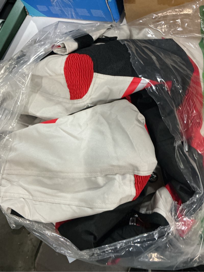Condition photo showing Good Condition for j.a.g. jag mesh motorcycle jacket-biker jacket-ce armored motorbike jacket men-high visibility breathable riding jacket 3x-large red