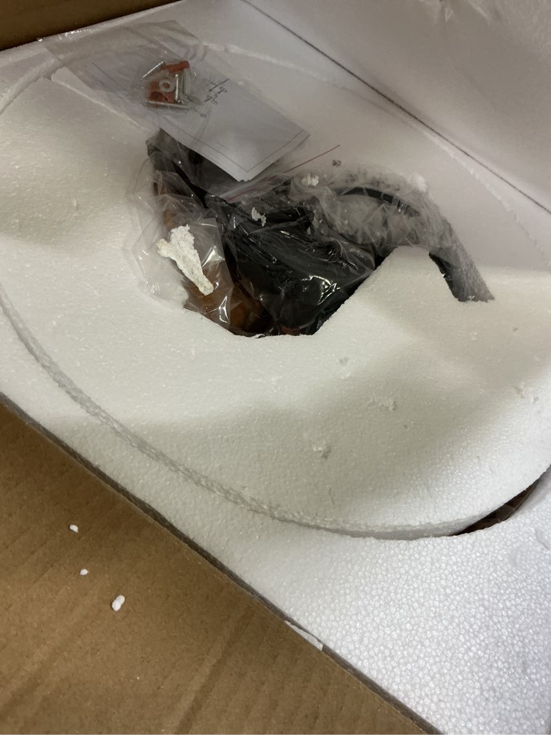 Condition photo showing Good Condition for Black Farmhouse Dome Pendant Light 17.7" Large Vintage Pendant Light Fixtures Hanging Wooden Pendant Lighting for Kitchen Island Dining Room Living Room Foyer Hallway Black and Wooden 1 Pack 17.7"