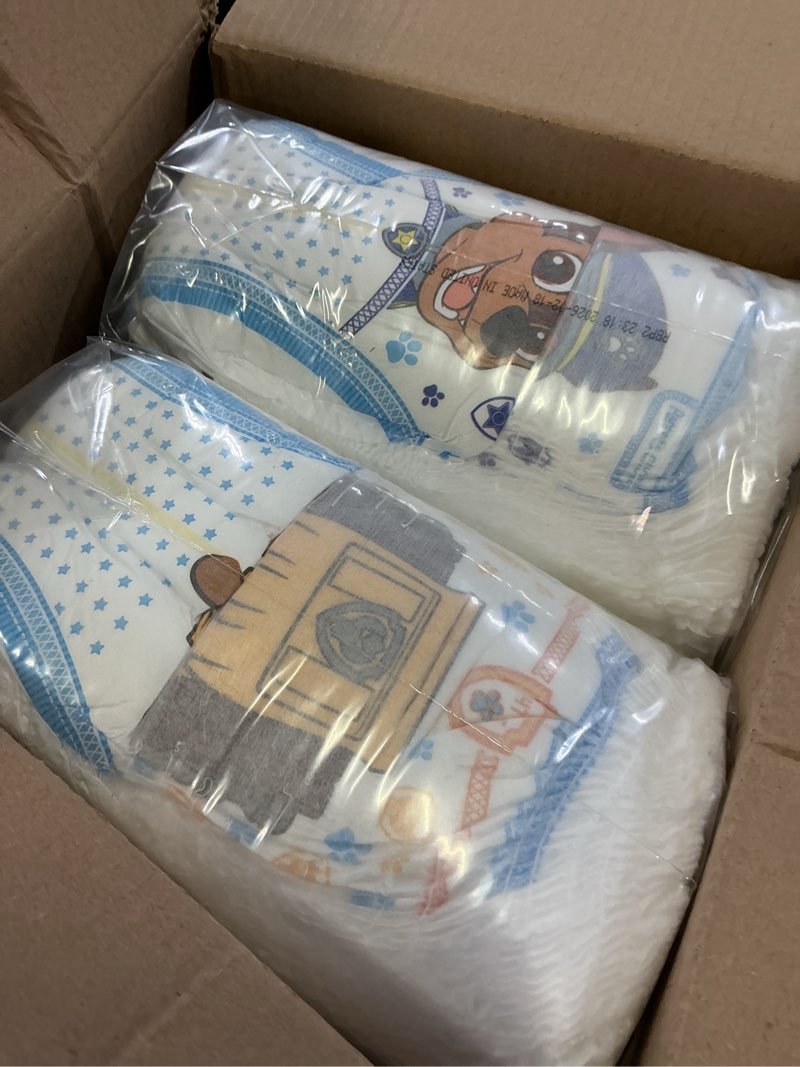 Condition photo showing New/Like New for parent's choice absorbent boys potty training pants value pack paw patrol, 4t-5t, 70 count