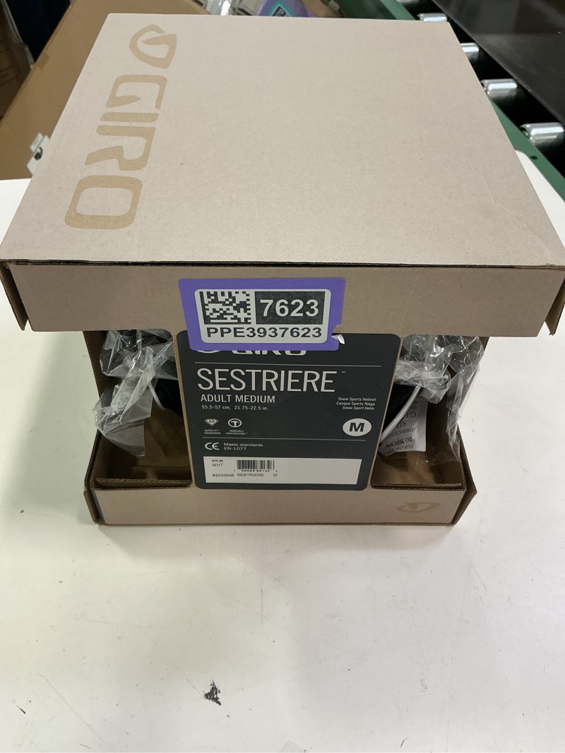 Condition photo showing New/Like New for Giro Sestriere Race Snow Helmet White Medium