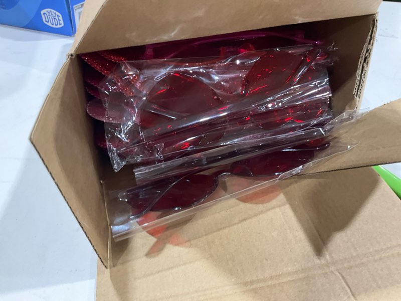 Condition photo showing Good Condition for Yunsailing 48 Pcs Valentines Heart Head Boppers Headbands and Heart Sunglasses for Valentine‘s Day Accessories(Red, Rose Red, Pink)