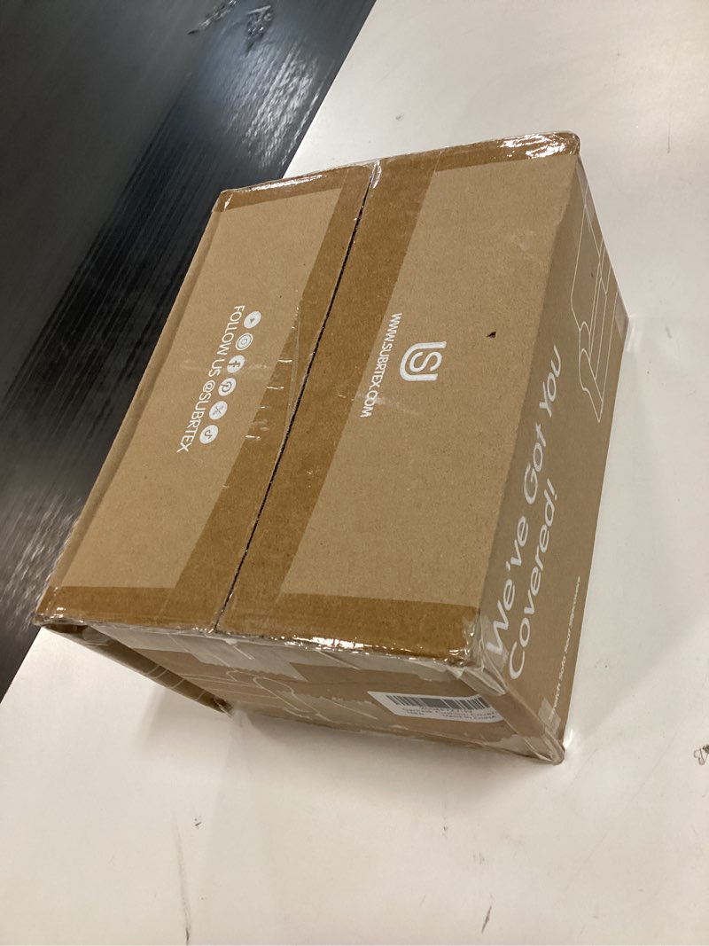 Condition photo showing New/Like New for Hokway Couch Cushion Covers Jacquard Damask Stretch Sofa Seat Covers Decorative Couch Covers Small (3 Pieces) Jacquard-khaki