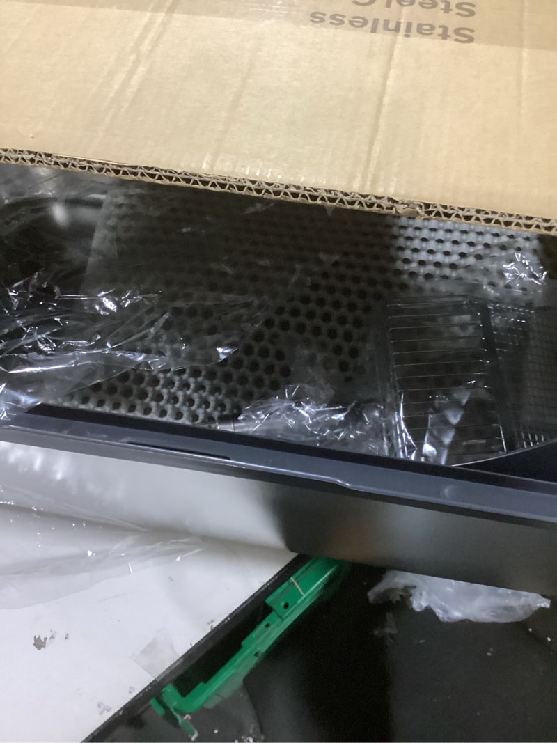 Condition photo showing Good Condition for Stainless Steel Litter Box | XL Enclosed Box with Lid for Big Cats | High Sided, Anti-Urine Leakage | Non-Stick Bottom & Includes Litter Mat & Metal Scoop (Dark Gray, XX-Large) XX-Large Dark Gray