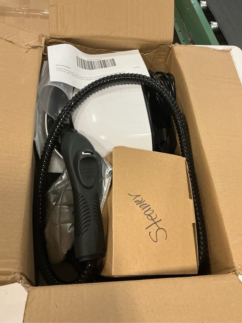 Condition photo showing Good Condition for waitbird steam cleaner, steam cleaner for home, handheld steamer for cleaning with 21 accessories, 248 °f high temperature, suitable for grout, floor. sofas, upholstery, carpets