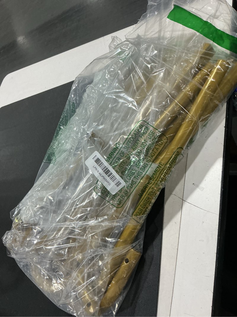 Antizz 6.6FT Square Wedding Balloon Arch Stand, Backdrop Stand for Parties, Gold Metal Rectangular B