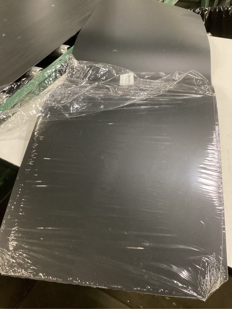 Condition photo showing Good Condition for wire shelf liner 18" x 48" set of 5, 0.7mm thick non-adhesive plastic shelf mats for wire shelves, waterproof heavy duty wire rack liners, gray (shipped flat) gray 18"w x 48"l