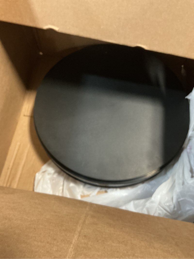 Condition photo showing As Is for fotoconic Black Electric Motorized Rotating Turntable Display Stand, 14 Inch / 35cm Diameter, 110 Lb Centric Loading for Shop Display Black 14\", 110 Lb Max Loading (missing power cable it takes a c charge)